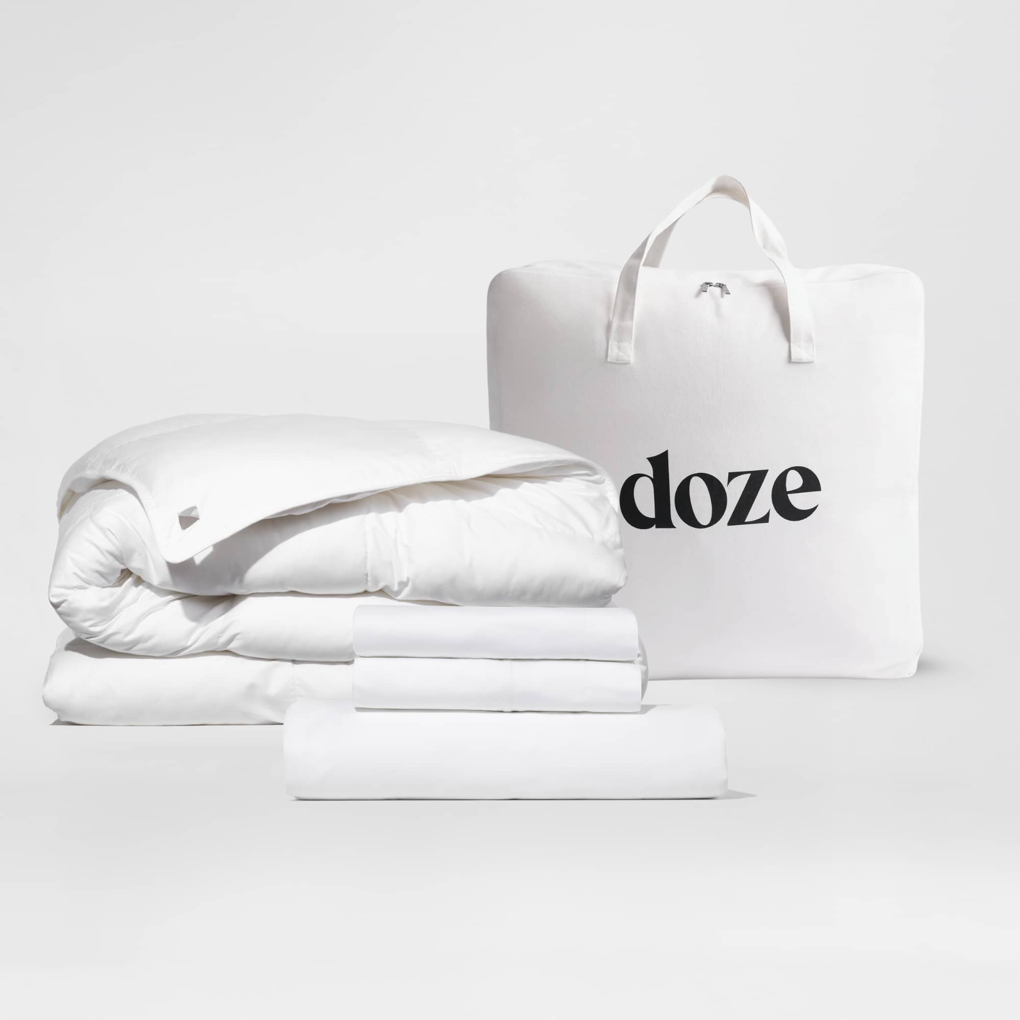 Percale Essentials Duvet Bundle Bedding Sets Doze Bedding Twin/Twin XL Lake Lightweight