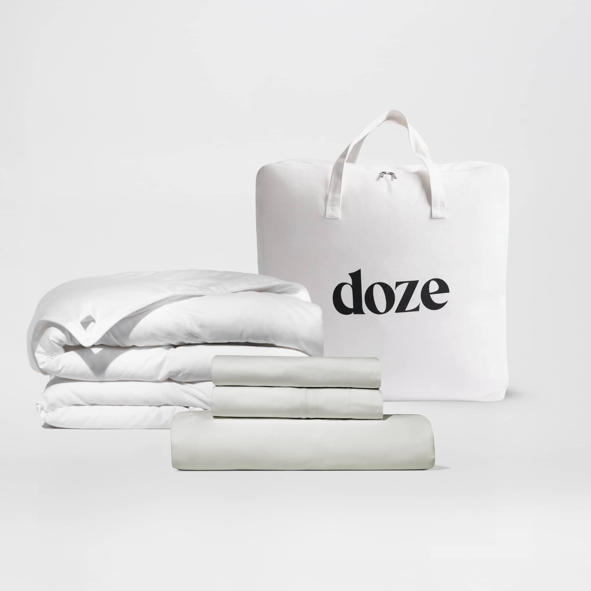Sateen Essentials Duvet Bundle Bedding Sets Doze Bedding Twin/Twin XL Fog Lightweight