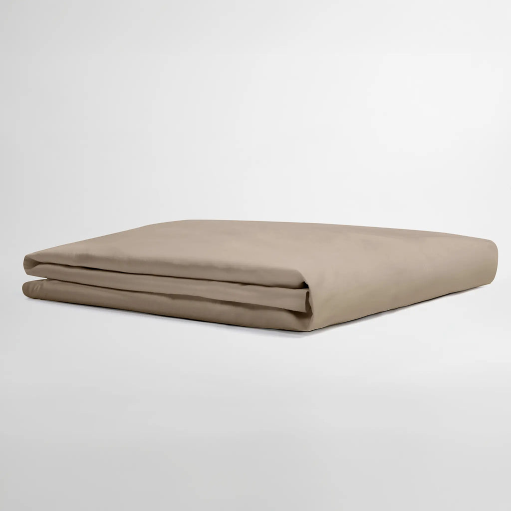 Percale Fitted Sheet Duvet Covers Doze Bedding Twin Dune