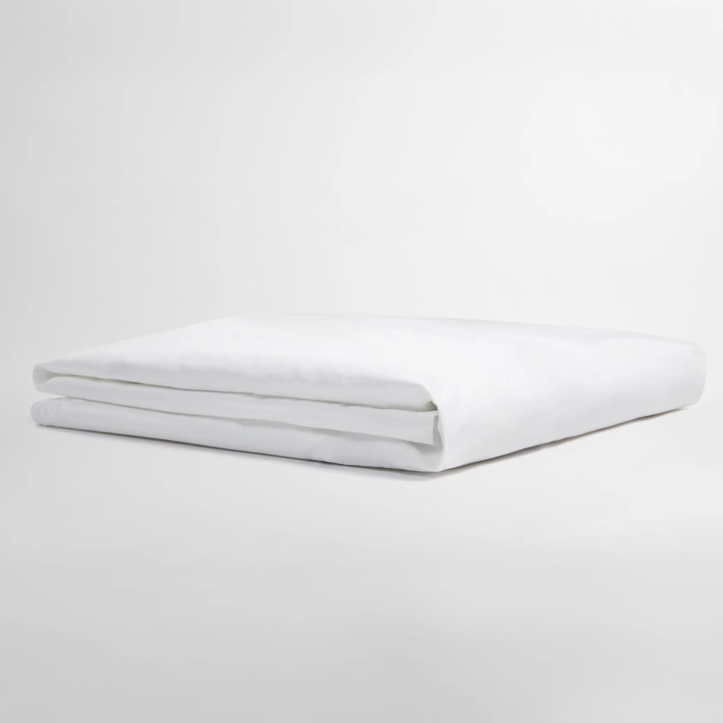 Percale Fitted Sheet Duvet Covers Doze Bedding Twin Snow